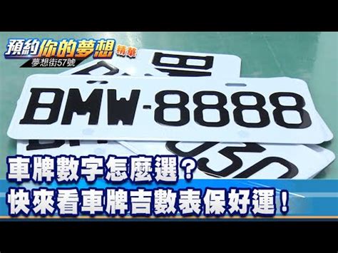 車牌號吉凶|車牌數字吉凶指南：選出最旺你的好車牌號碼 